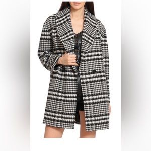 Nine West black and white check jacket
